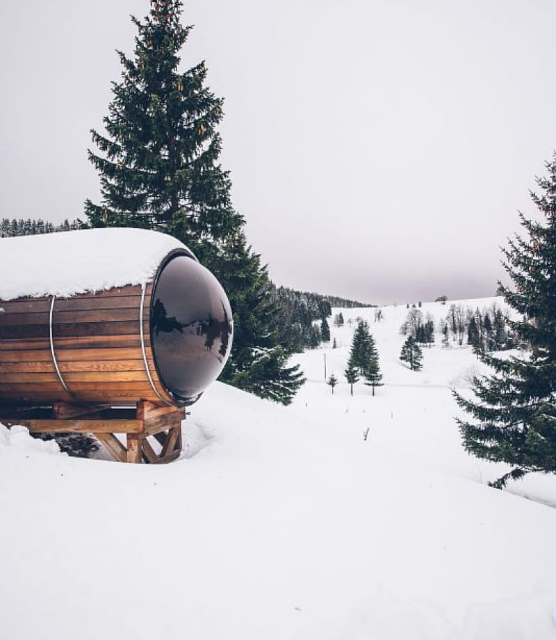 ECOgîtes de la Haute Molune : sauna panoramique