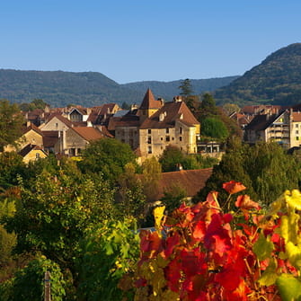 Village d'Arbois en automne