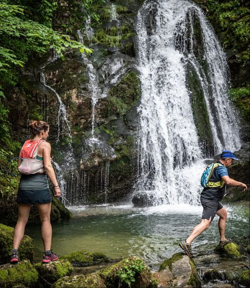 Traileurs au Cascades du Flumen
