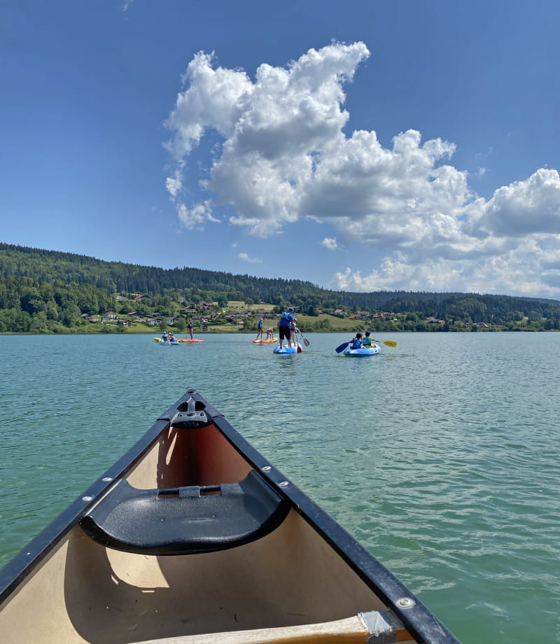 Kayak sur le lac Saint-Point