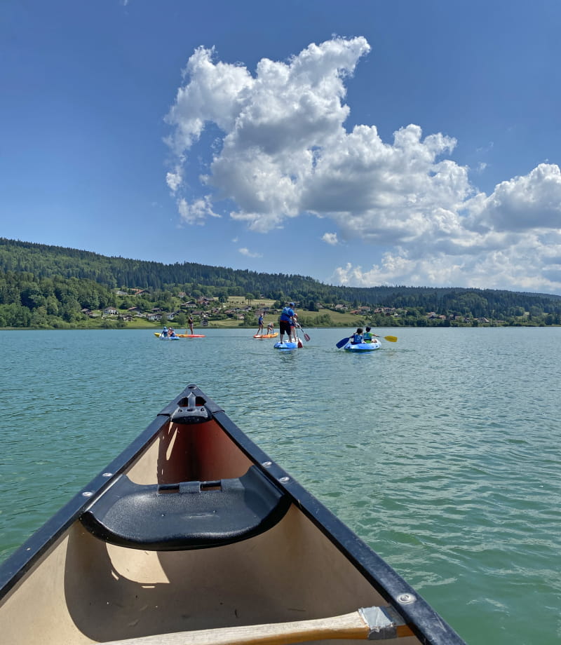 Kayak sur le lac Saint-Point