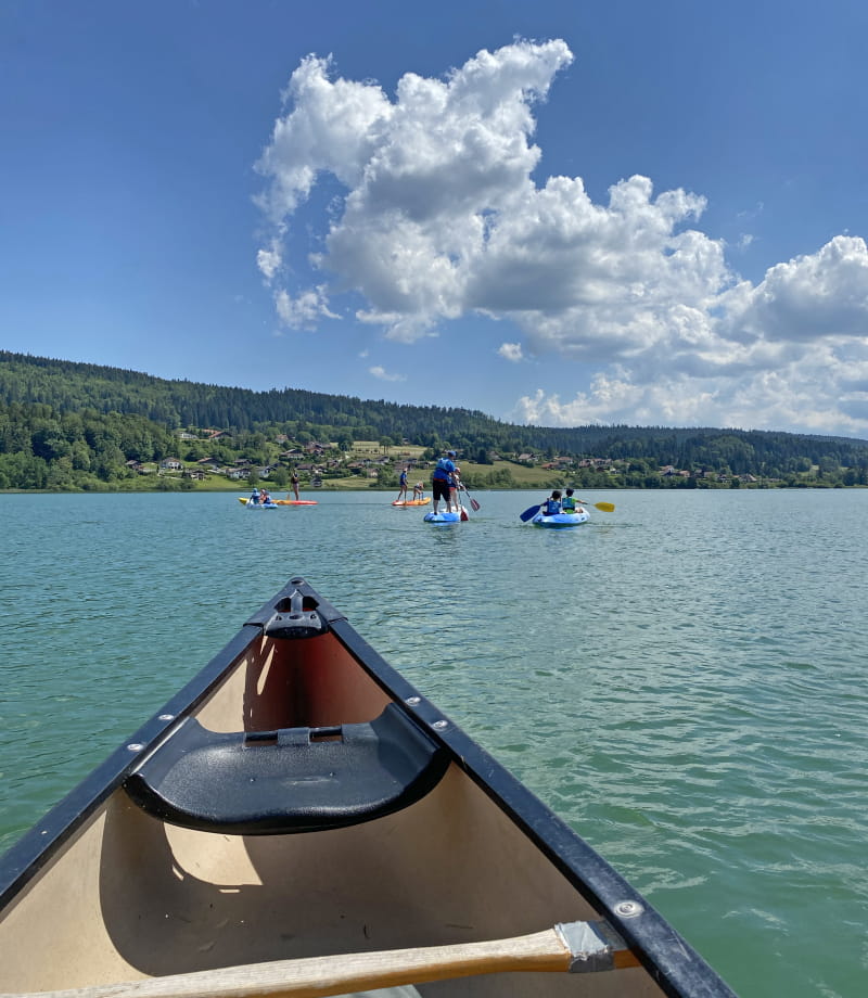 Kayak sur le lac Saint-Point
