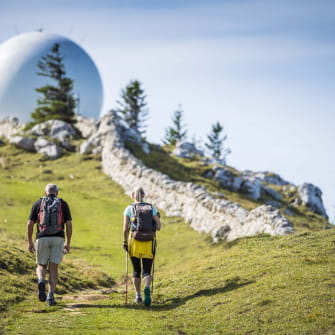 Rando en direction du sommet de la Dôle