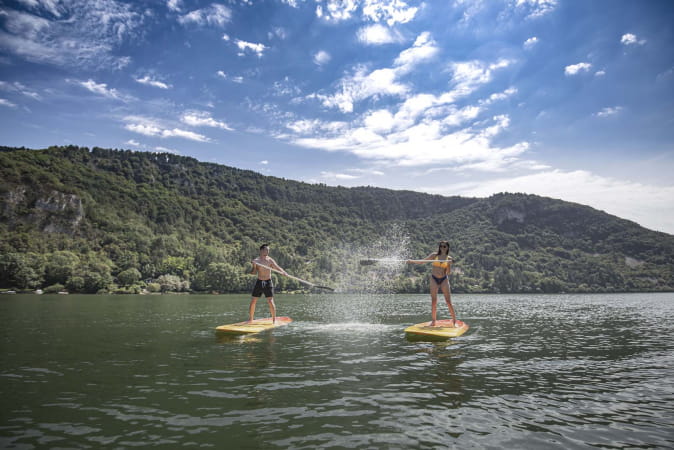 paddle au coeur des gorges de l’Ain sur la base de loisirs de l’île Chambod