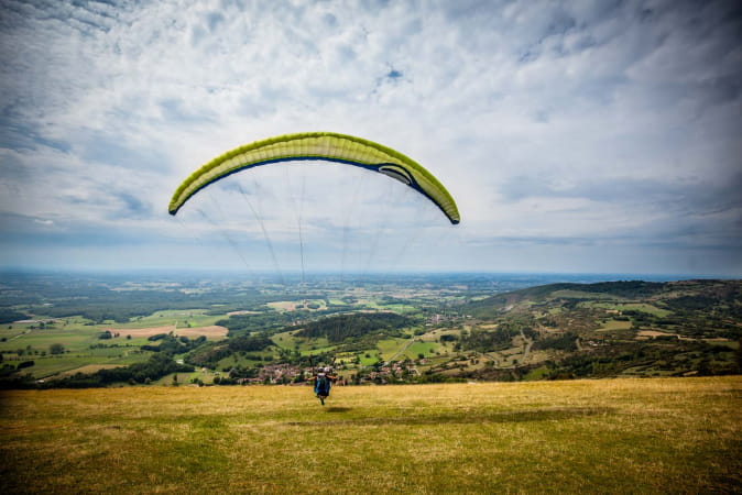 vol en parapente au Mont Myon - Pressiat