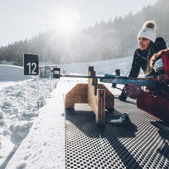 Biathlon au stade nordique des Tuffes