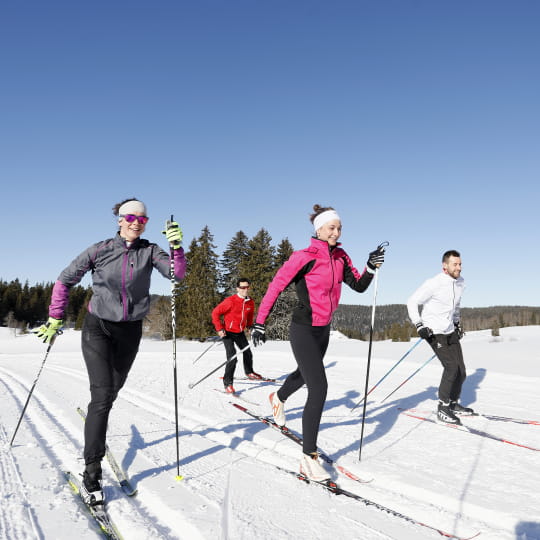 sortie ski de fond dans le jura