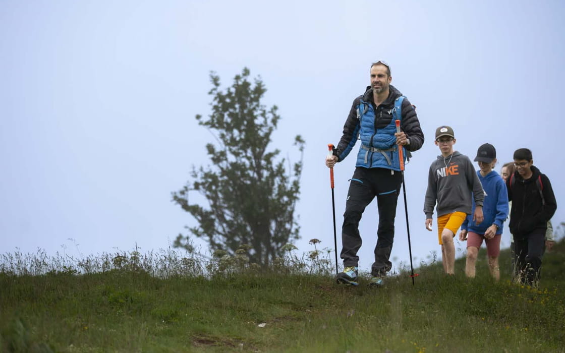 rando en famille au col de la Faucille