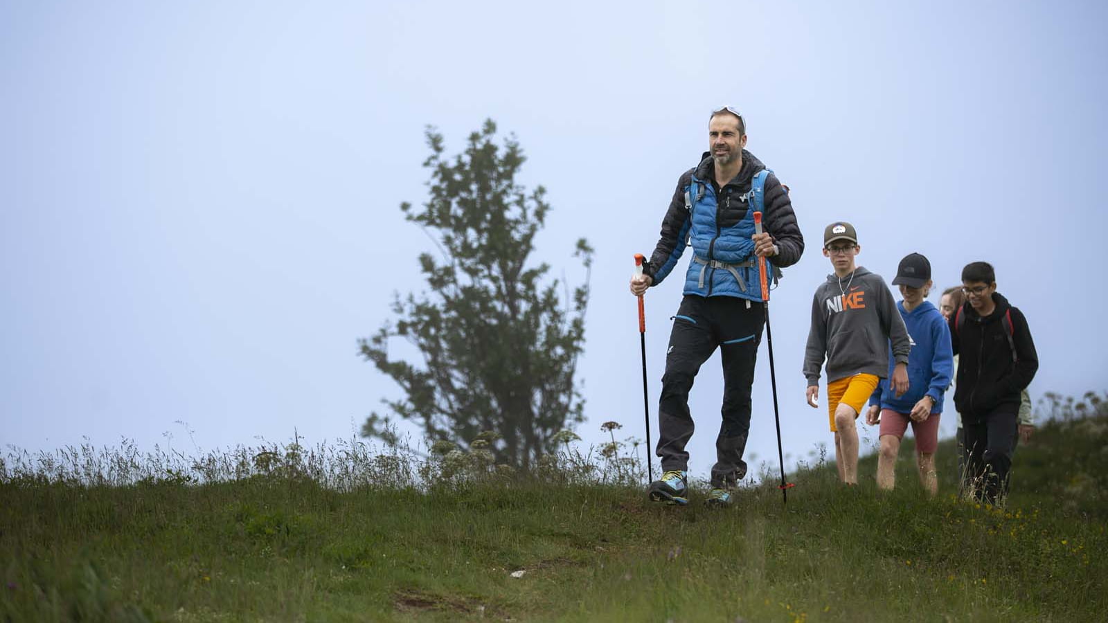 rando en famille au col de la Faucille