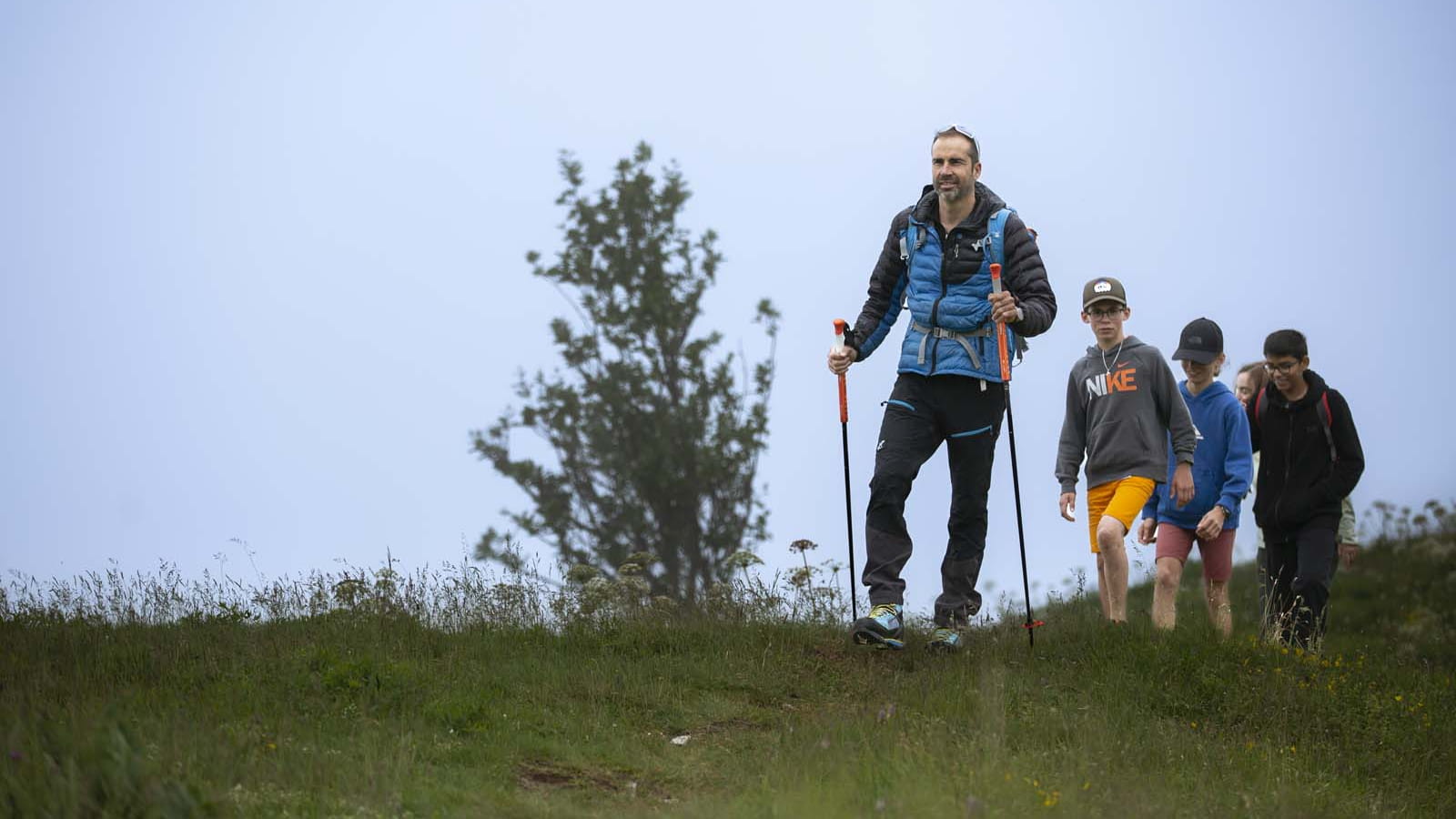 rando en famille au col de la Faucille
