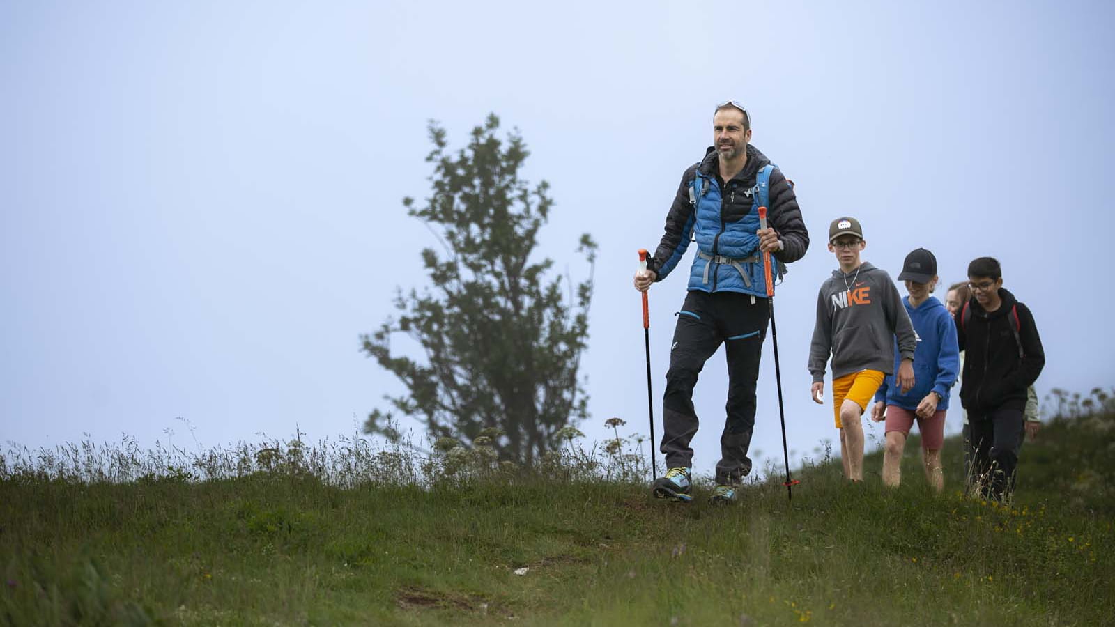 rando en famille au col de la Faucille