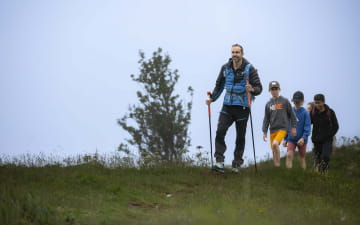 rando en famille au col de la Faucille