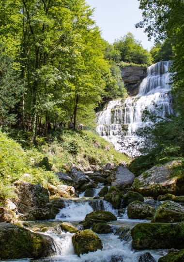 Cascades du hérisson au printemps
