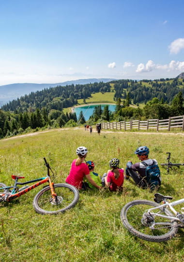 VTT en famille à la station de Métabief
