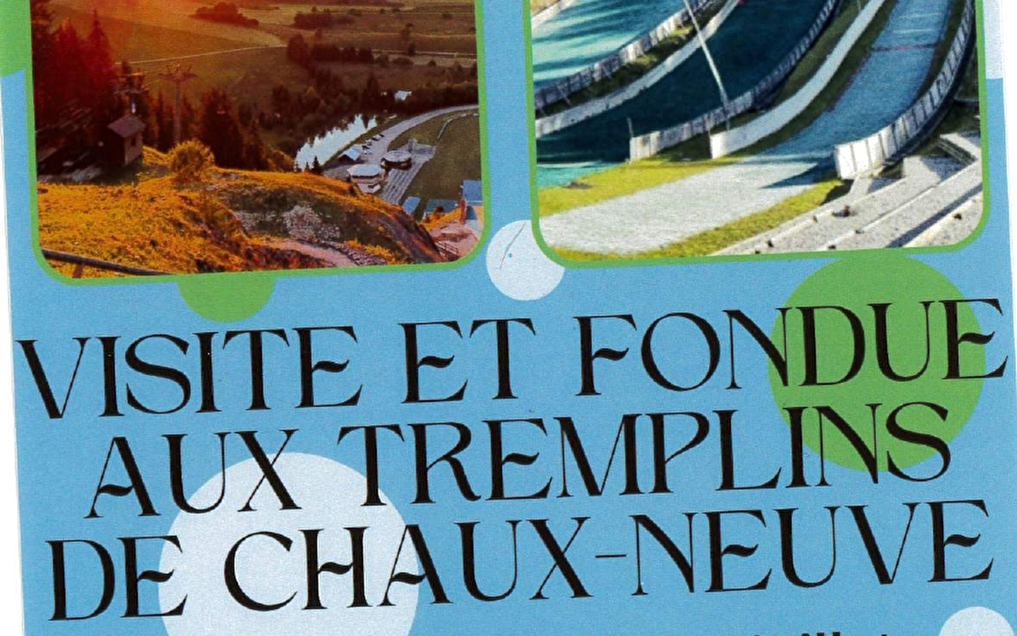 Visite des tremplins de Saut à ski et fondue 