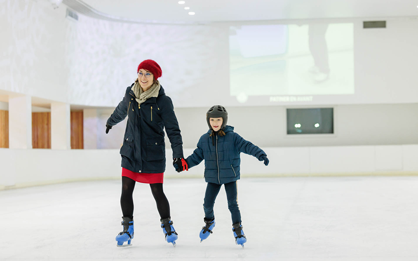 Patinoire/piste de roller de l'Espace des Mondes Polaires Paul-Émile Victor
