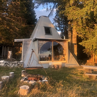 Hutte en bois de la Champagne