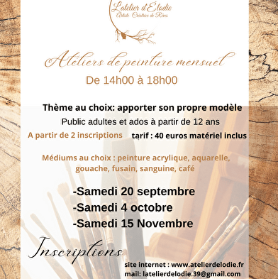 Peinture avec l'Atelier d'Elodie