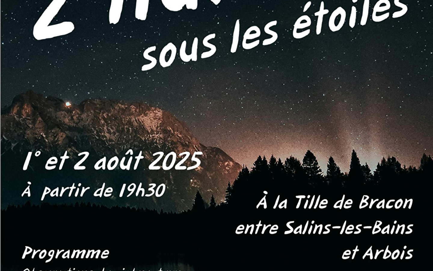 2 nuits sous les étoiles