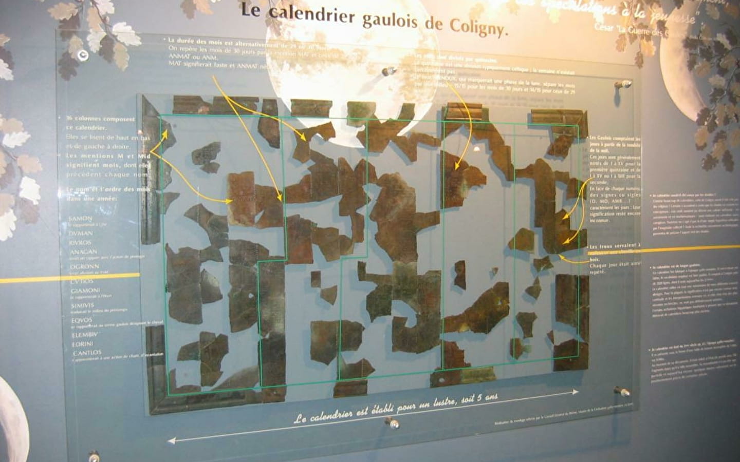 Calendrier gaulois et dieu de Coligny