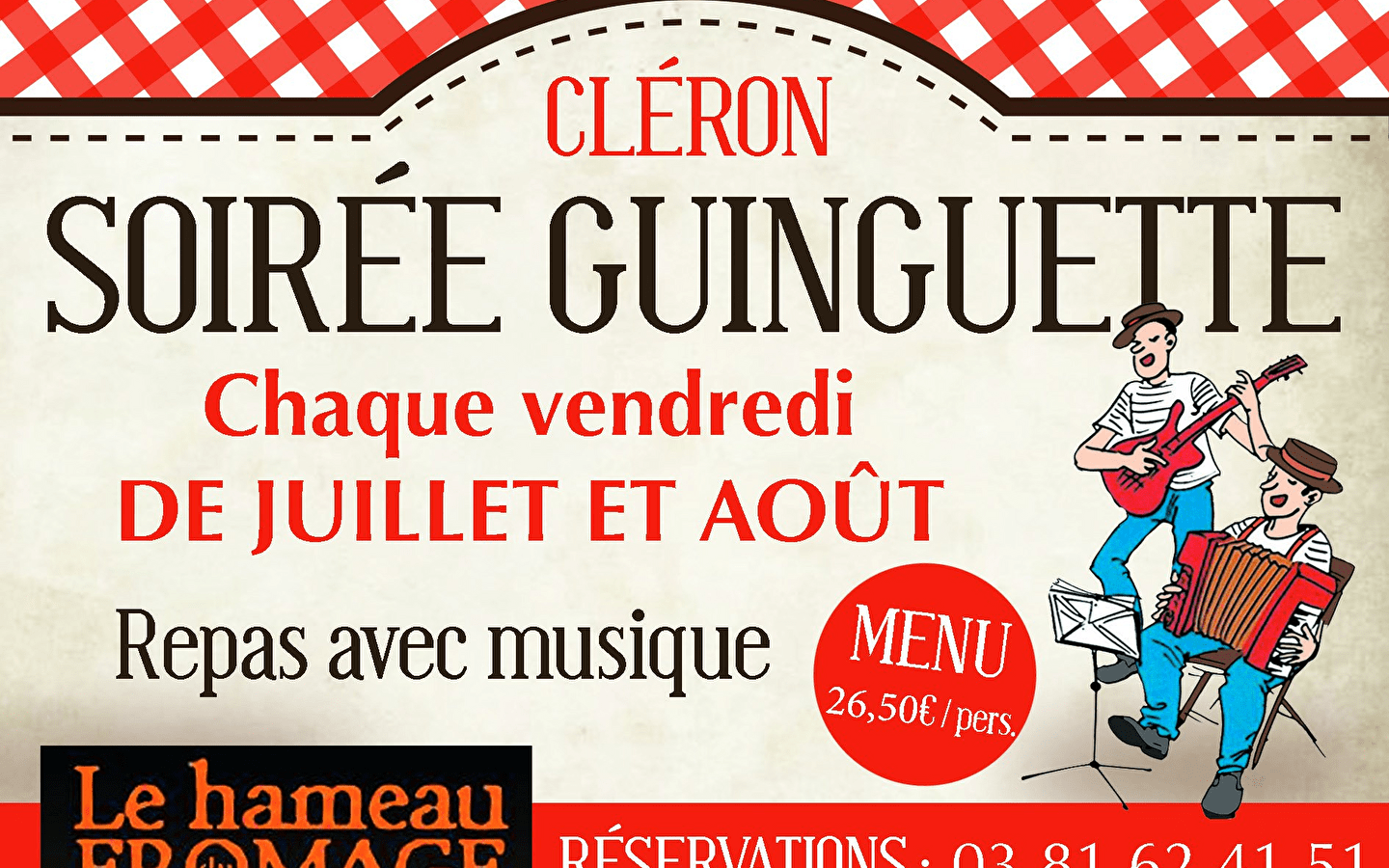 Soirée Guinguette au Hameau du Fromage