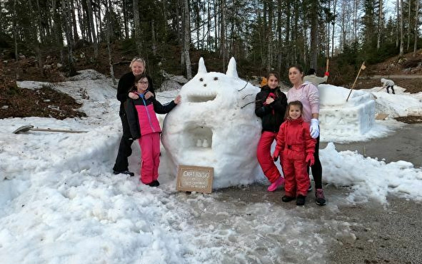 Sculpture sur Neige