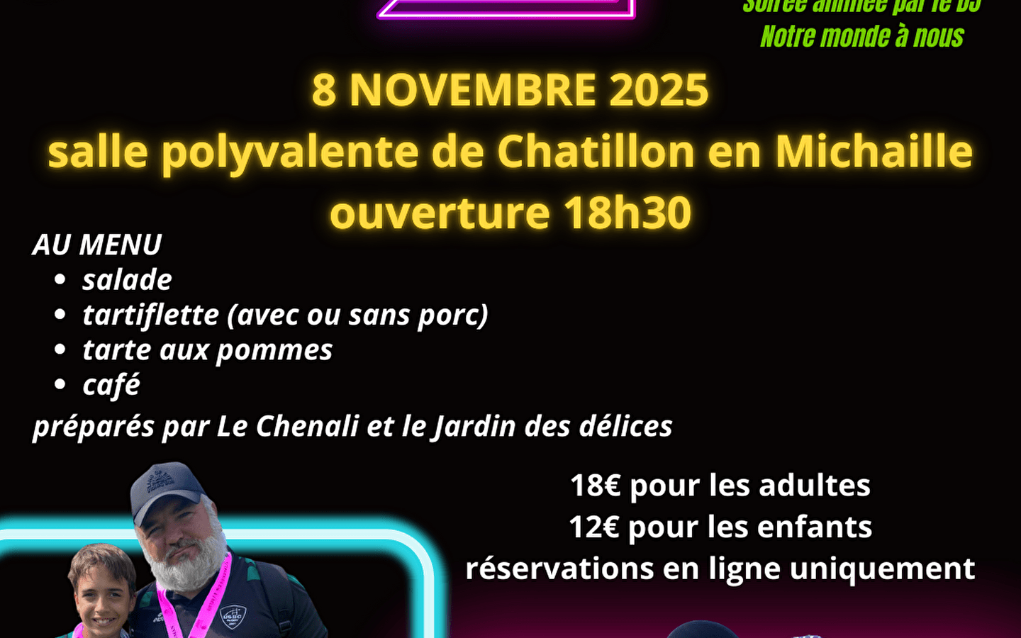 Soirée fluo et tartiflette