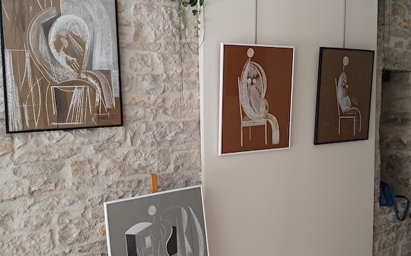 Exposition de dessins, fusains, craies et pastels par Christian Lopez