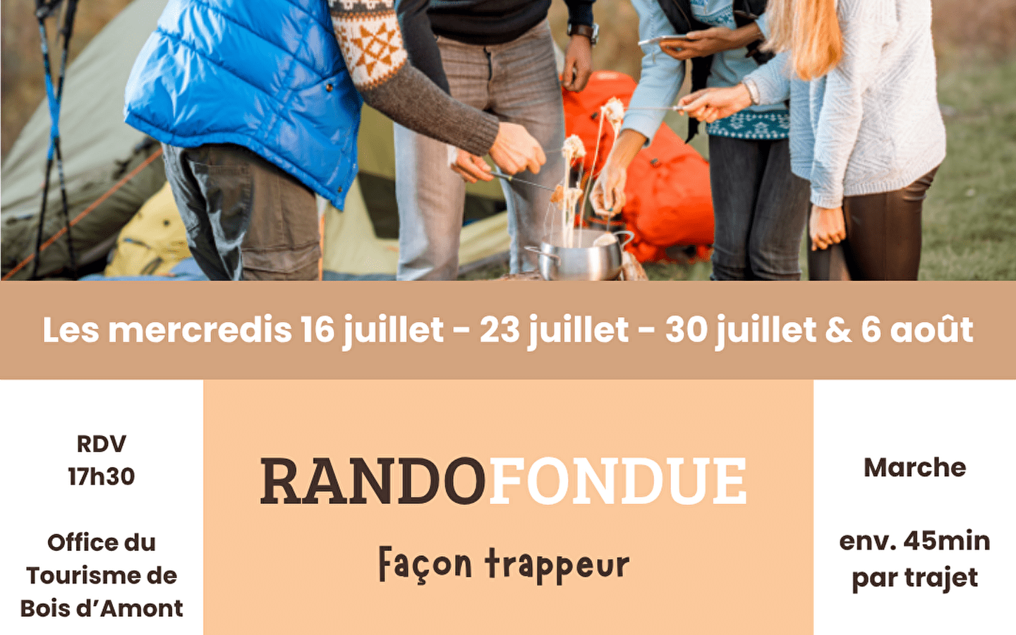 RandoFondue - façon trappeur