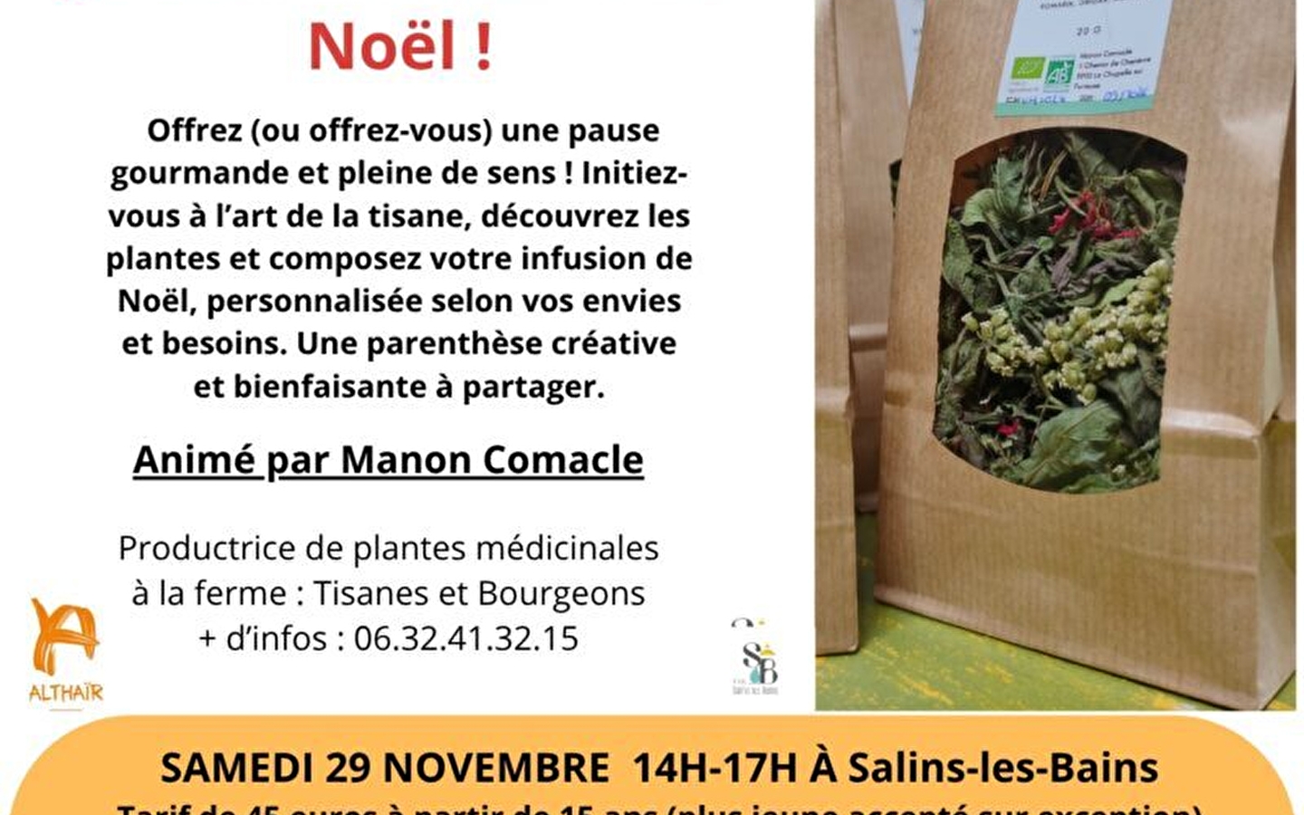 Je crée ma tisane de Noël