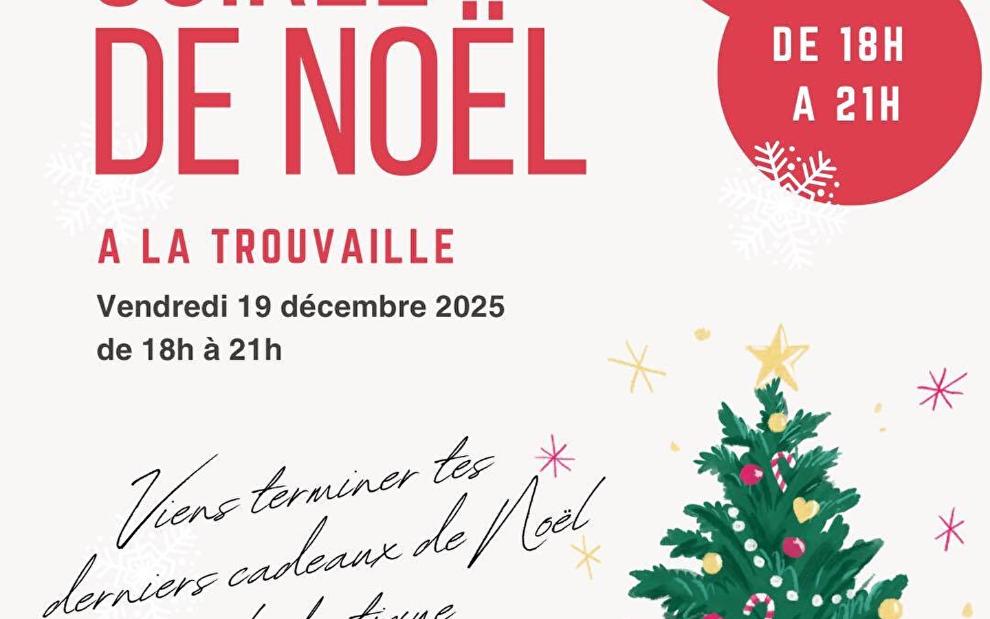 Soirée de Noël à la Trouvaille