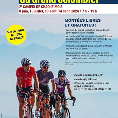 Journée cyclo du Grand Colombier : juin