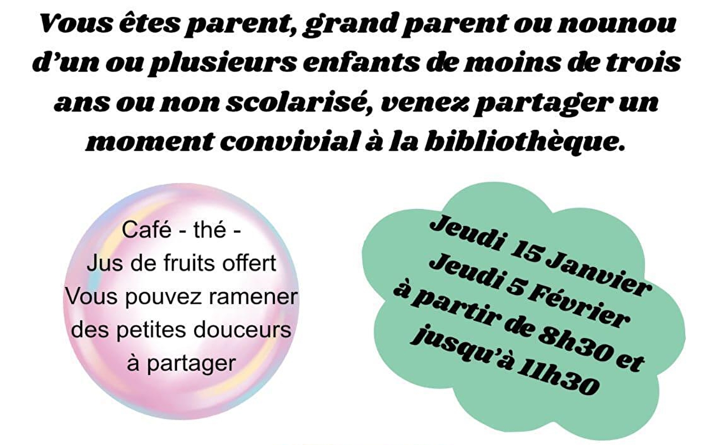 Biblio-bébés à la bibliothèque de Saint Germain les Paroisses