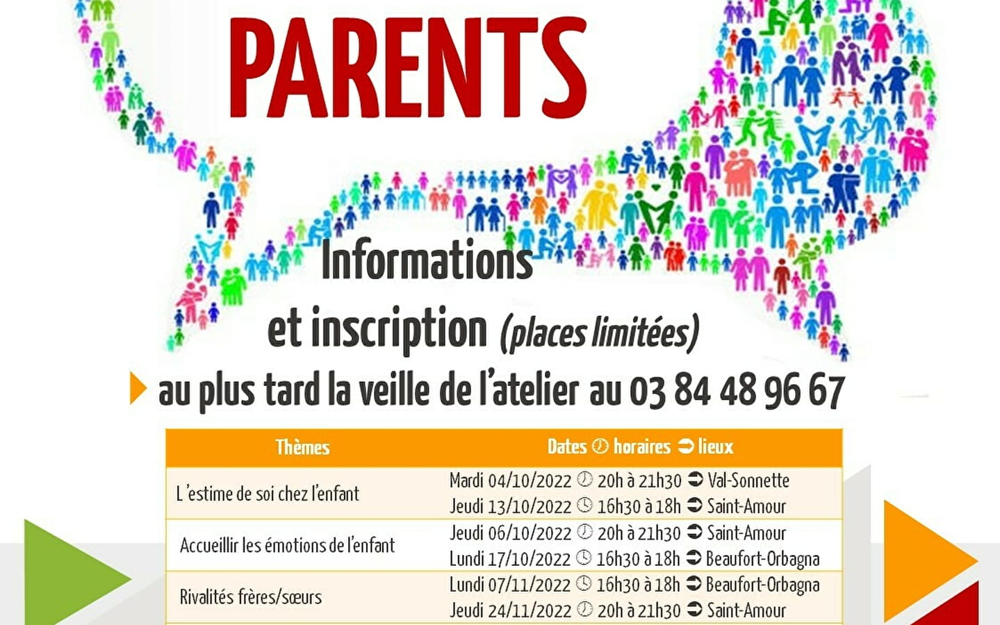 Ateliers Parents à Beaufort-Orbagna