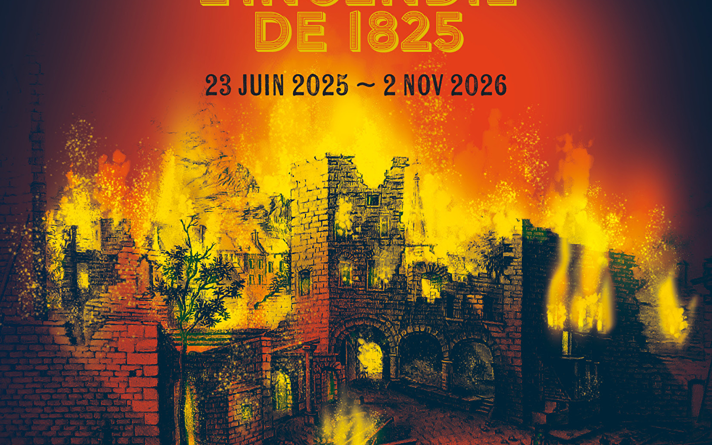 Salins, l'incendie de 1825