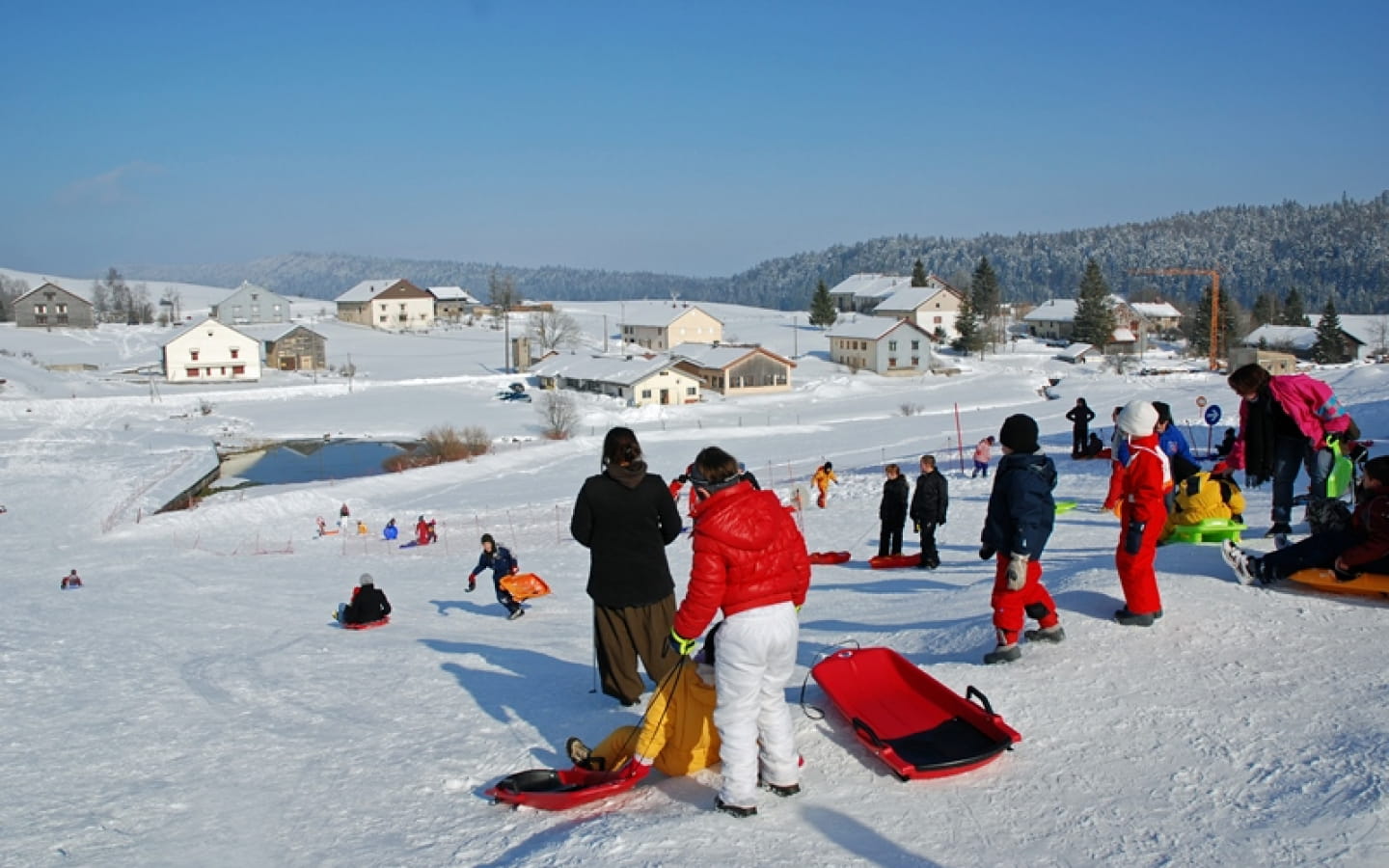 Piste de luge à Nanchez