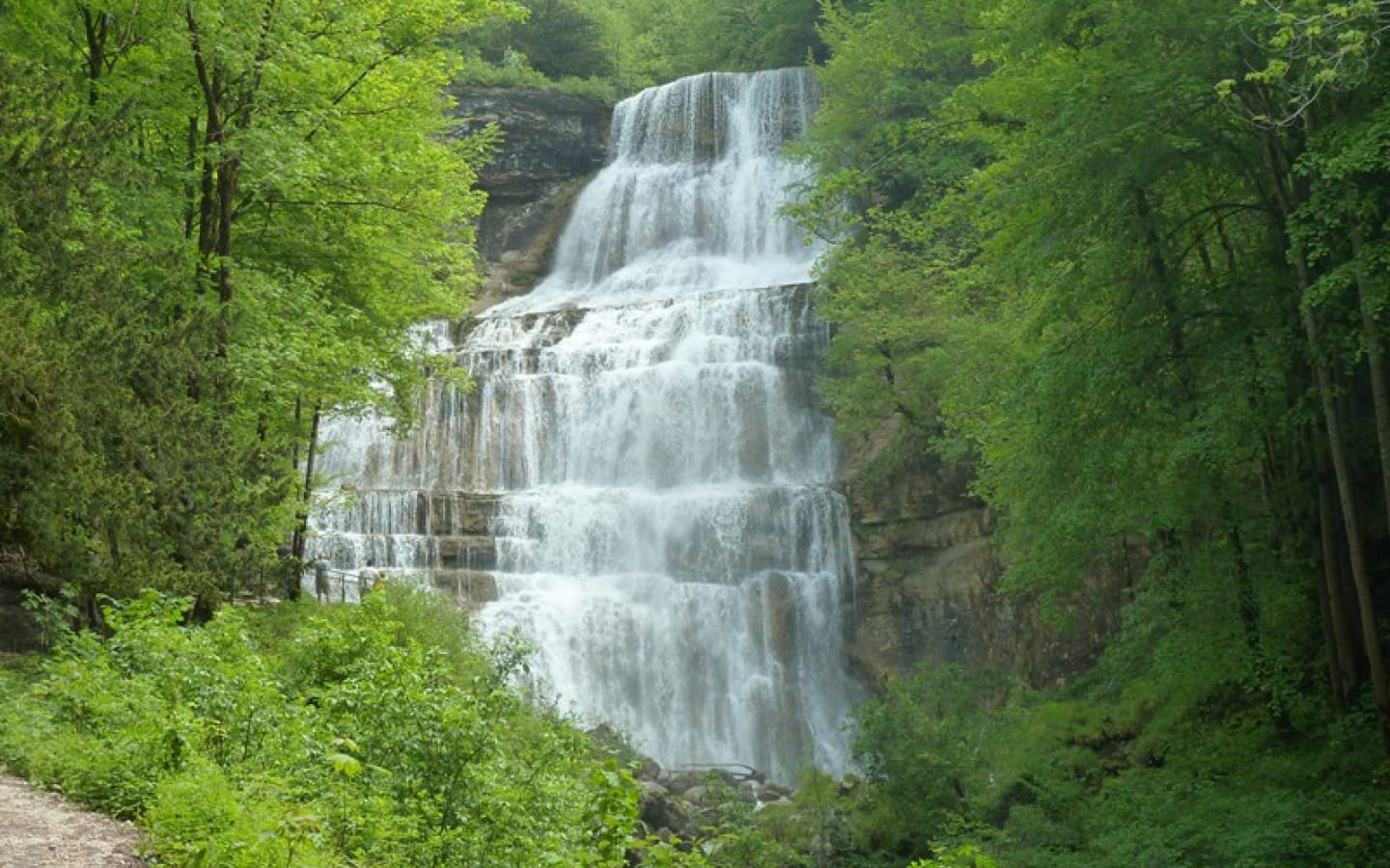 Parcours intégral des cascades du Hérisson