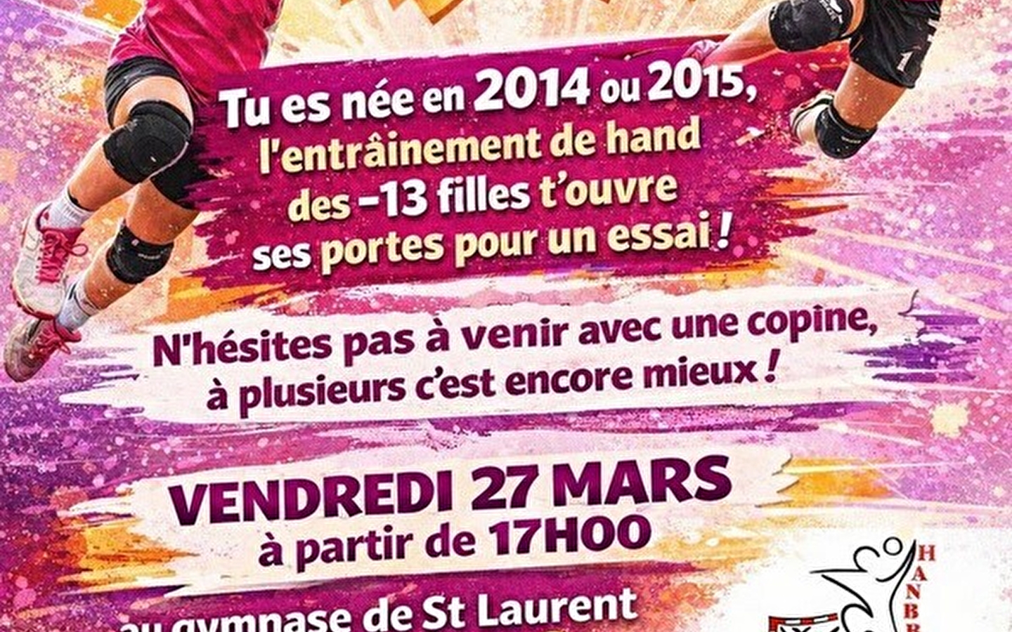 Découverte du HANDBALL / filles moins de 13 ans.