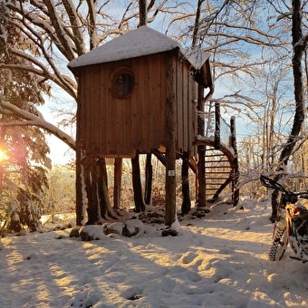 Cabane perchée dans les arbres 'la Lazine' - CHAMPDOR-CORCELLES