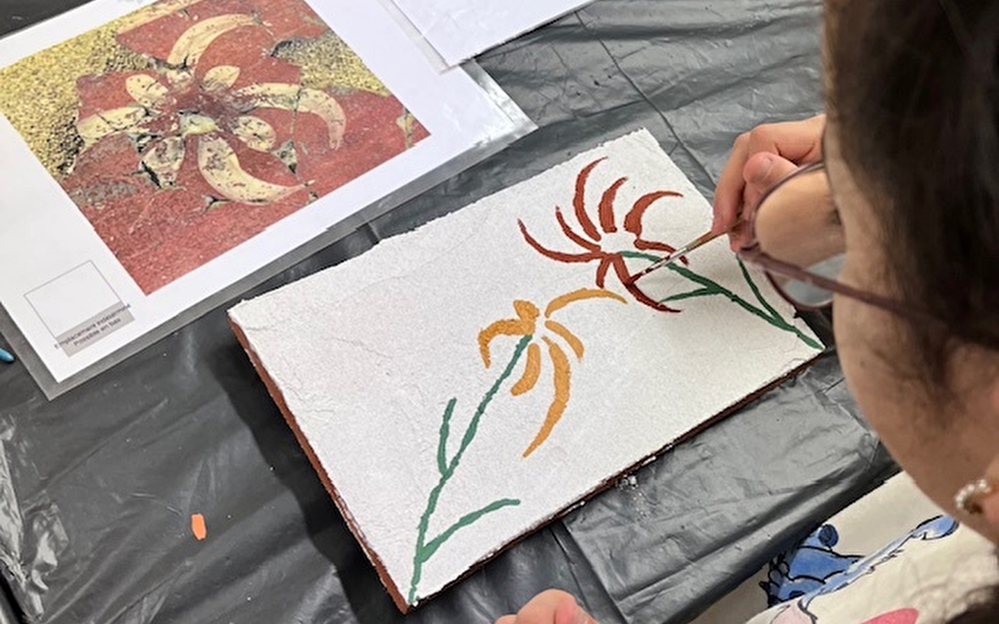 Fresque à la romaine - Atelier famille