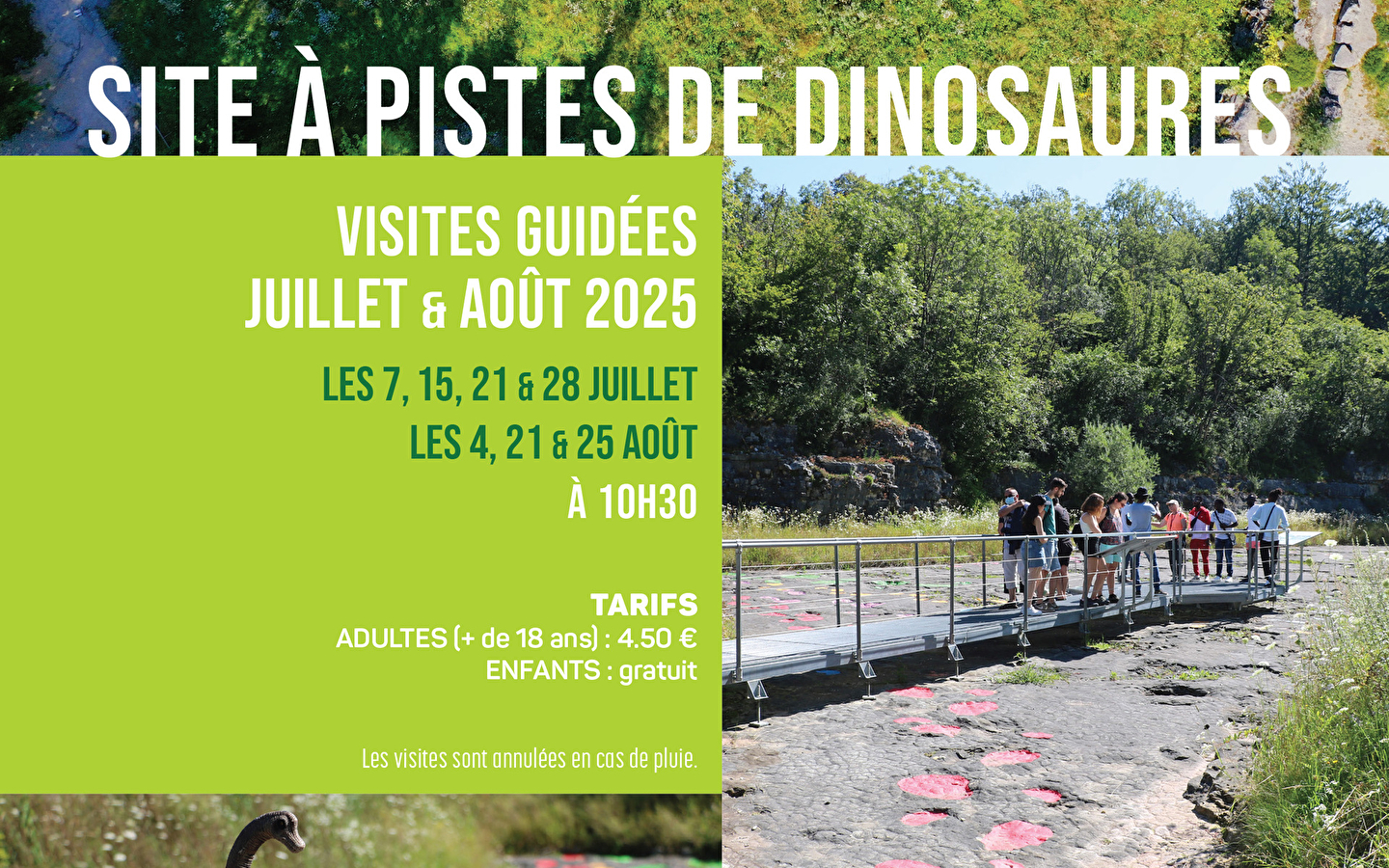 Site à pistes de dinosaures