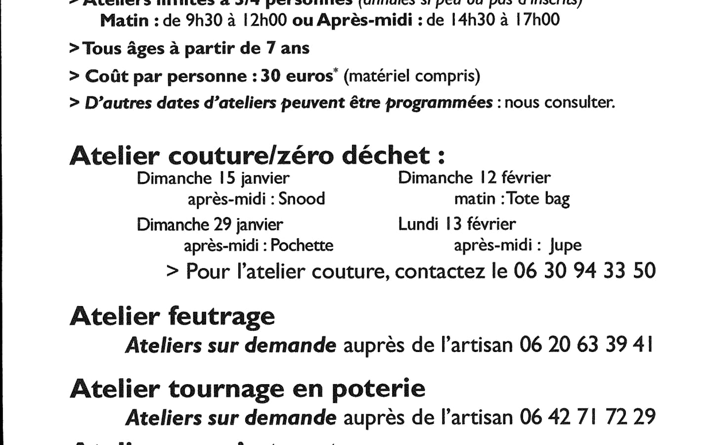 Ateliers espace artisanal Bois d'Amont
