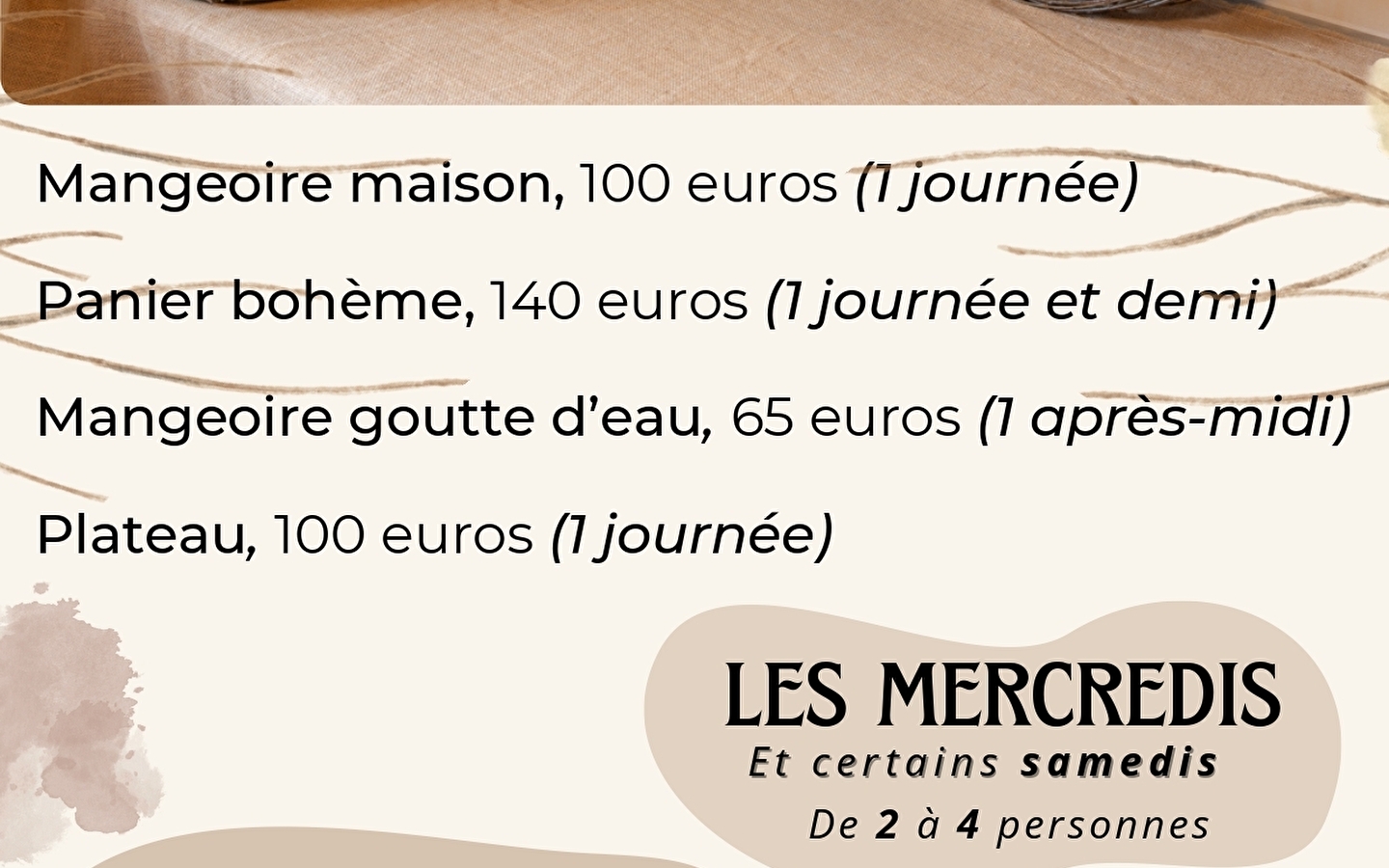 Atelier - Stage d'initiation à la vannerie d'osier