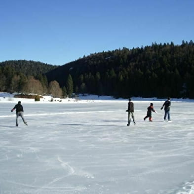 Patinage sur le lac Genin