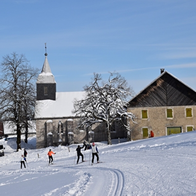 Piste verte de ski de fond du Plateau de Retord : La Vezeronce