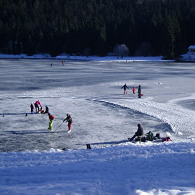 Patinage sur le lac Genin