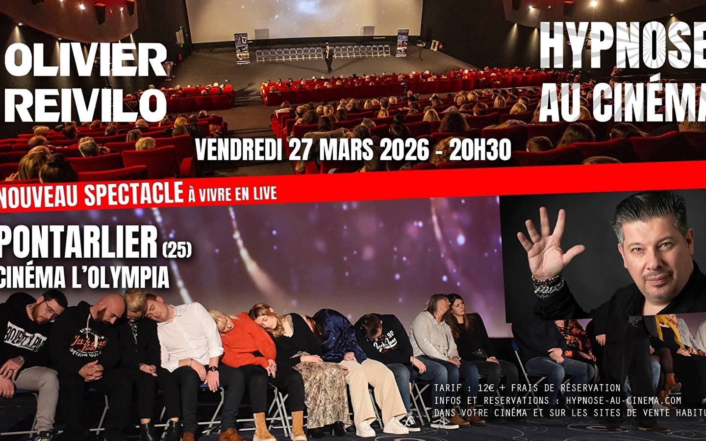 Spectacle Hypnose au Cinéma