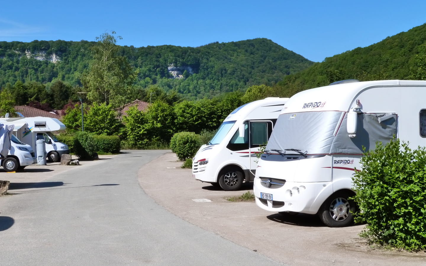 Aire pour camping-car à Baume les Dames