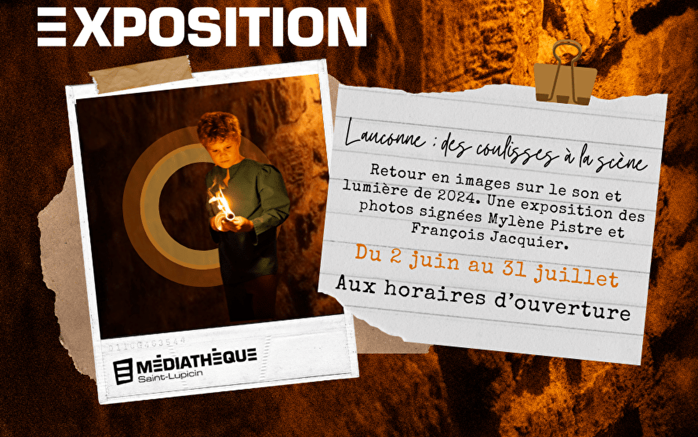 Médiathèque de Saint-Lupicin : Exposition « Lauconne : des coulisses à la scène » 