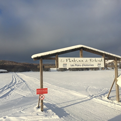 Piste bleue de ski de fond du Plateau de Retord : Les Ruches